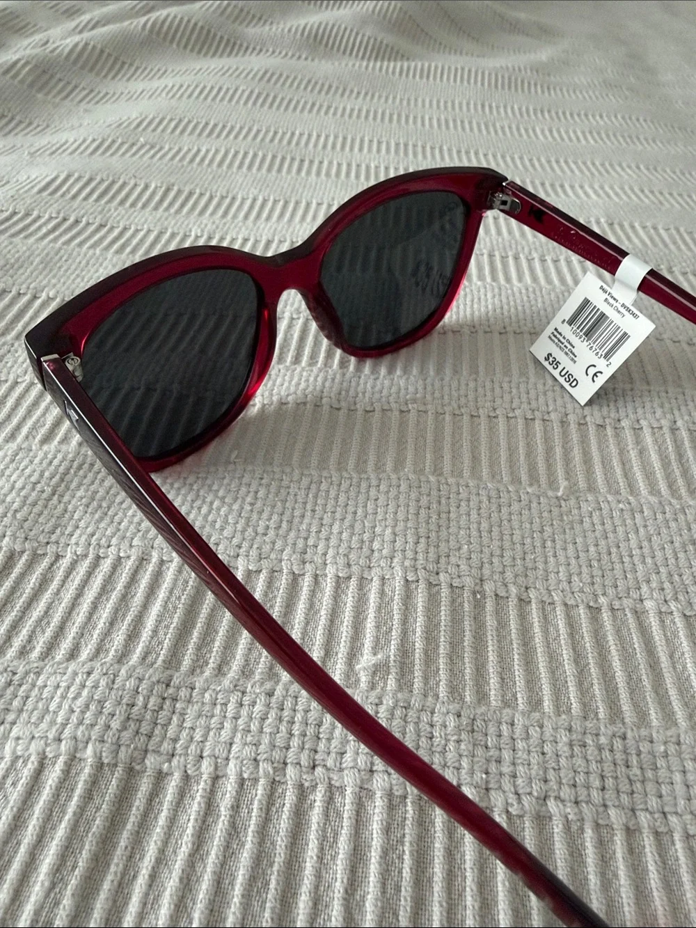 BRAND NEW Knockaround Deja Views Sunglasses in Black Cherry